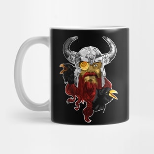 Odin With Huginn and Muninn Mug